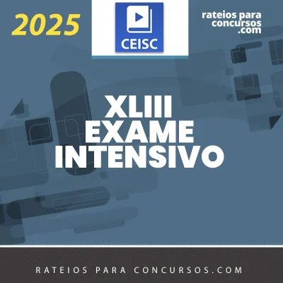 XLIII Exame da OAB (43) – 1ª fase – Intensivo de Emergência [2025] CC