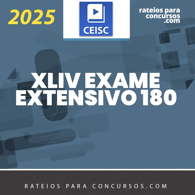 RPC CEISC PRE XLIV EXAME N EXTENSIVO 180