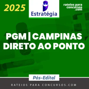 PGM | Campinas - Pós Edital - Direto ao Ponto - Procurador Municipal [2025] ES