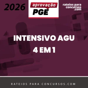Intensivo AGU | 4 em 1 [2026] Aprovação