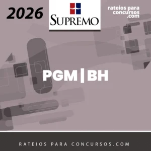 PGM | BH - Procurador do Município de Belo Horizonte - MG [2026] Supremo