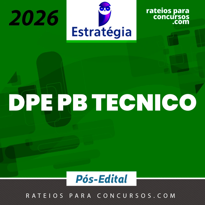 DPE | PB - Intensivo | Técnico da Defensoria - Sem Especialidade  - Área Jurídica da Defensoria Pública do Estado de Pernambuco [2026.2] Estrategia