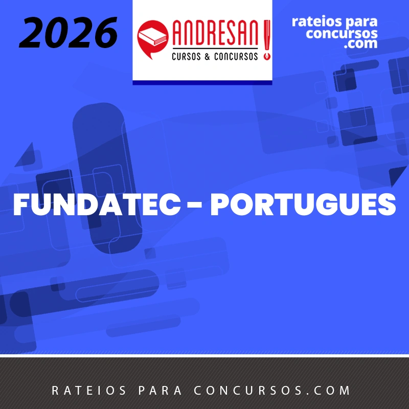 FUNDATEC - Português - Questões por Provas [2026.2] Andresan