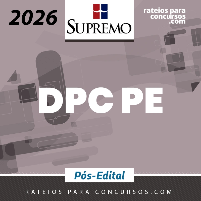 DPC | PE - Delegado de Polícia Civil do Pernambuco [2026.2] SUP